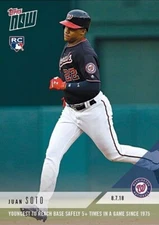 2018 TOPPS NOW #567 JUAN SOTO RC YOUNGEST TO REACH BASE SAFELY 5X+ IN A GAME