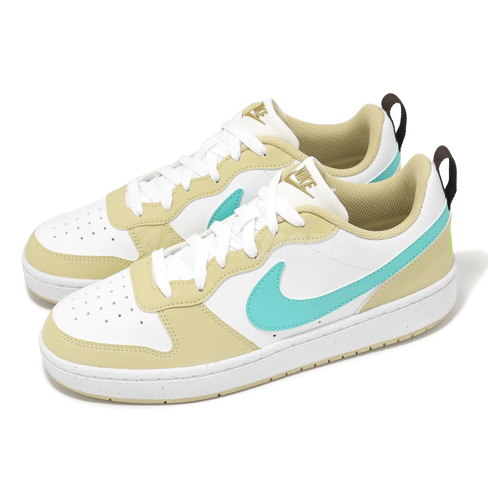 Кроссовки Nike Court Borough Low Recraft GS Team Gold Green Frost Kids Youth HM3726-731