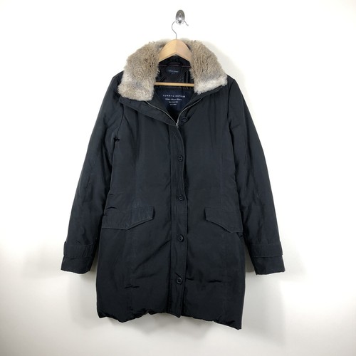 Tommy Hilfiger Black Padded Mid Length 