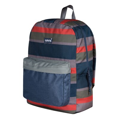 NWT Levi's Lost Coast Backpack Boys' Girls' Multi Stripe School Bag $45 FLC101