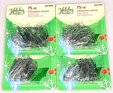 Bulk lot 36 Packs Silver Christmas Ornament Hooks New Holiday Living 2700 hooks