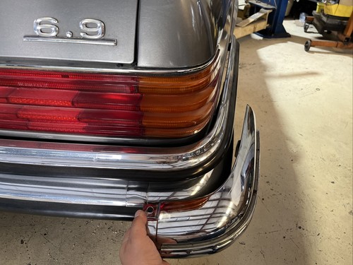 Mercedes Benz W116 Right Rear Chrome Bumper Euro 6.9 450SEL | eBay