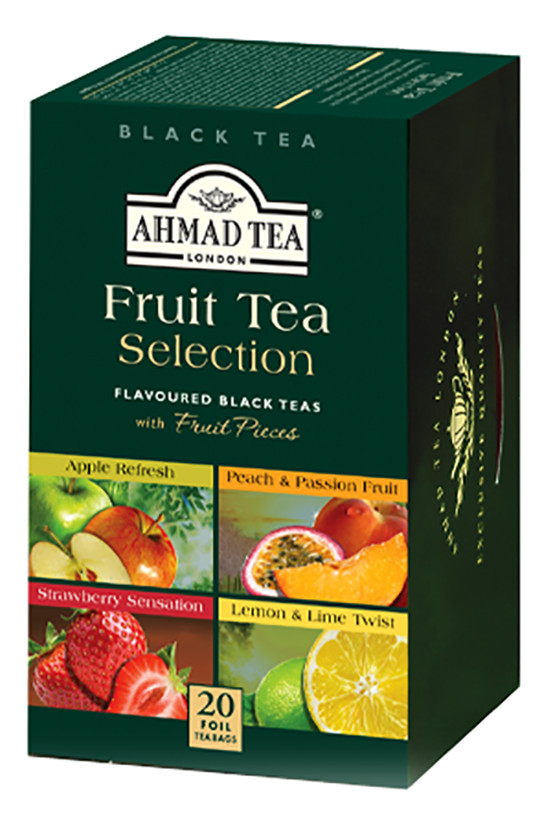 Ahmad Black Tea FRUIT TEA SELECTION 20 Tea Bags Gourmet Tea