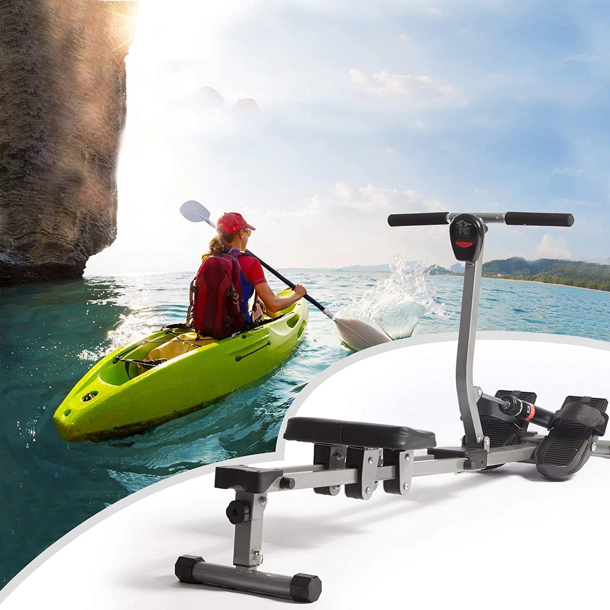 Hydraulic stamina rowing machine hot sale