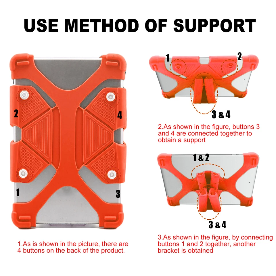 Soft Silicone Case Back Cover For Samsung Galaxy Tab A/E/S 7.0 8.0 10.1 11 - Image 4 of 4