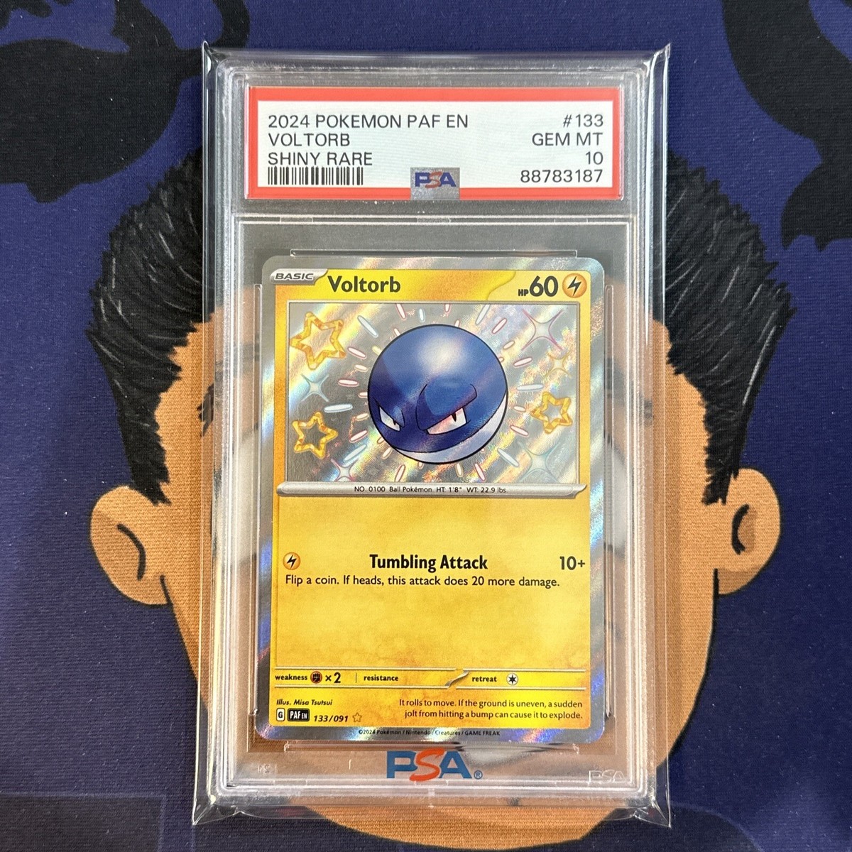 💎PSA 10 GEM MINT 2024 Pokemon Paldean Fates VOLTORB #133