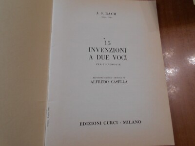 Invenzioni A Due Voci Per Pianoforte - Spartito Musicale Per Esercitazioni - Foto 7
