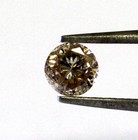 GIA certified loose round .83ct I1 natural fancy orange brown diamond champagne — photo 3