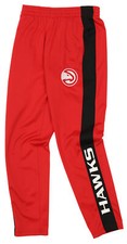 OuterStuff NBA Youth Boys Side Stripe Slim Fit Performance Pant, Atlanta Hawks