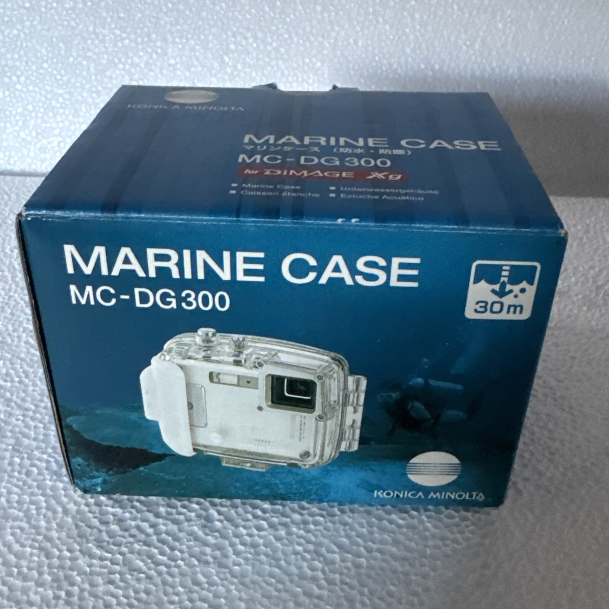 Konica Minolta DiMAGE Xg マリンケースMC-DG300 MINOLTA Mc-Dg 300 Underwater Marine Case For Dimage Xg