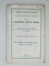 SBD41 Third annual Address State Historical Society of Wisconsin 1852