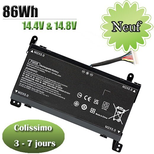 Batterie pour HP Omen 17-AN199NF 922977-855 - Alimentation PC portable 16 Pin
