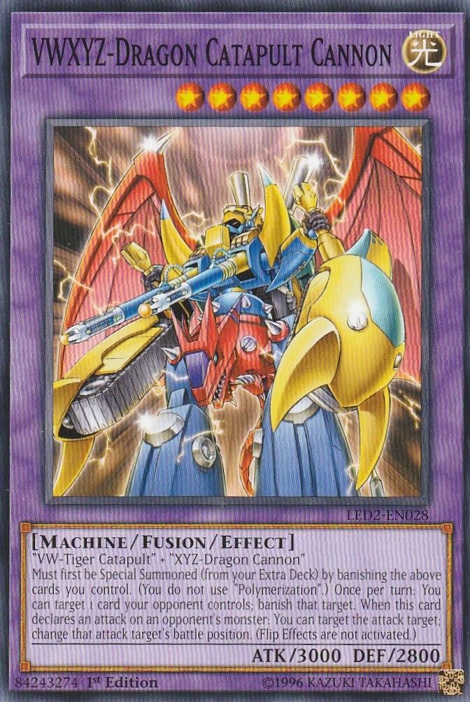 YUGIOH CARD VWXYZ - DRAGON CATAPULT CANNON LED2-EN028 1ST YUGIOH CARD VWXYZ - DRAGON CATAPULT CANNON LED2-EN028 1ST