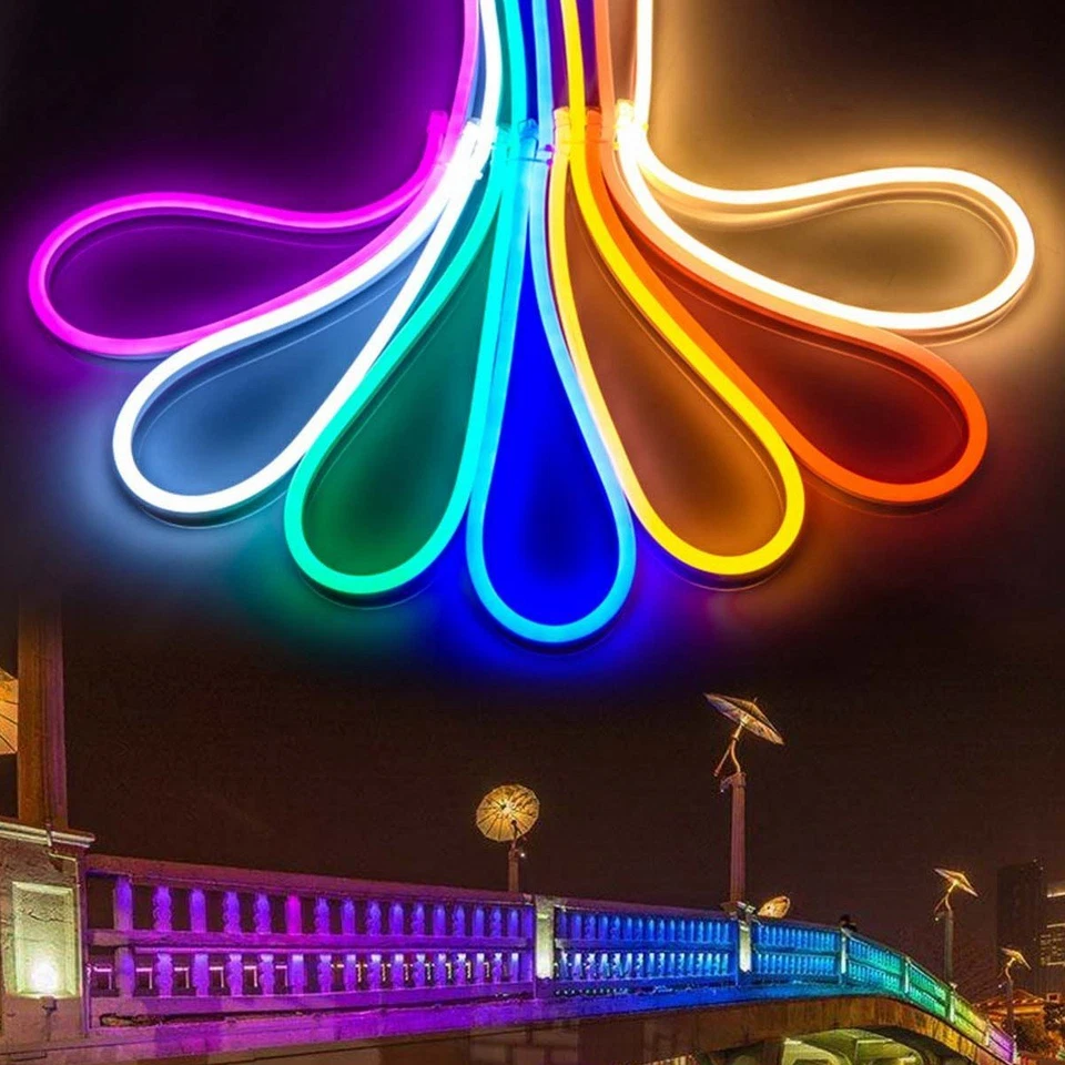 5M 10M 20M LED Strip Neon Flex Rope Light Waterproof DC 12V Outdoor Lighting AU - image 3 of 4