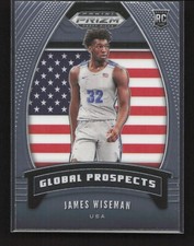2020-21 Panini Prizm Draft Picks Global Prospects James Wiseman RC #97 Memphis