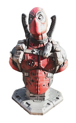 DEADPOOL CUSTOM 3D PRINTED MARVEL Comic Book BUST Statue Figure Wolverine X-Men!