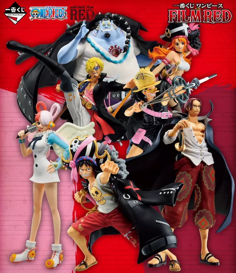 One Piece Film Red Posters Characters 8PCS/Set