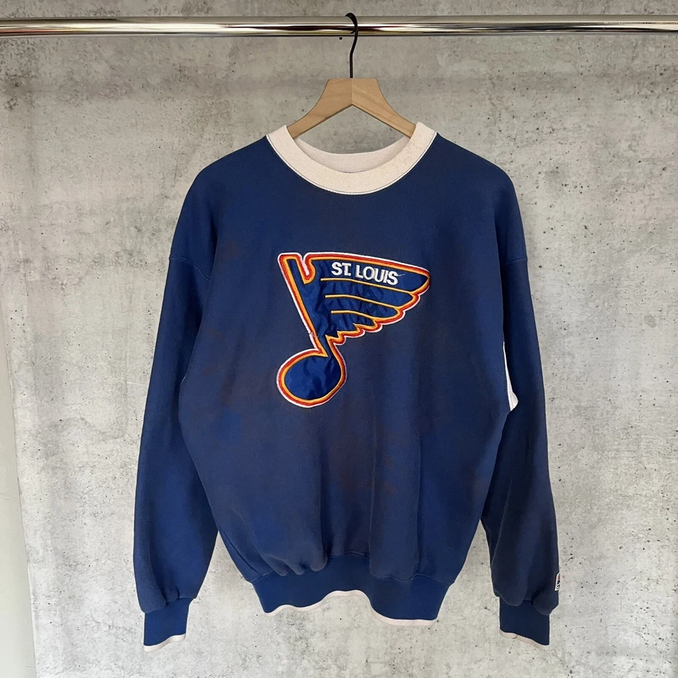Vintage St. Louis Blues Sweatsuit Set 90s The Game Rare - Image 3 of 4
