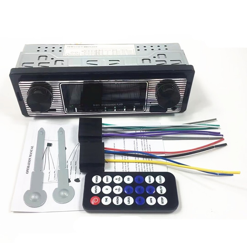 OLED Double Knob Car Stereo Audio FM Receiver MP3 Digital Radio Player ...