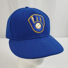 Milwaukee Brewers New Era 59Fifty MLB On-Field Fitted Hat Cap 7 1/8 Baseball