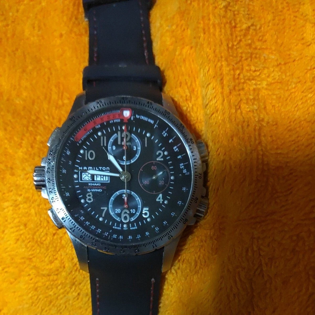 HAMILTON X WIND Chronograph Men s Watch Automatic Black Dial