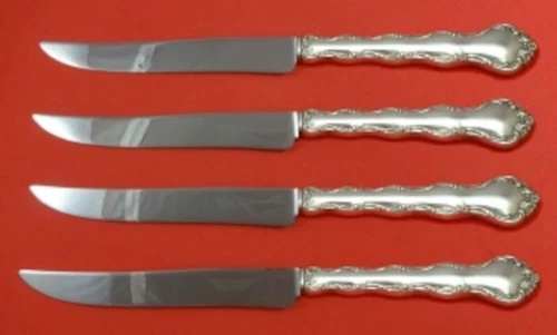 Tara by Reed and Barton Sterling Steak Knife Set 4pc Texas Sized HH WS Custom
