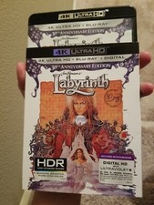 Labyrinth 30th Anniversary 4K Ultra HD blu ray RARE OOP slipcover.
