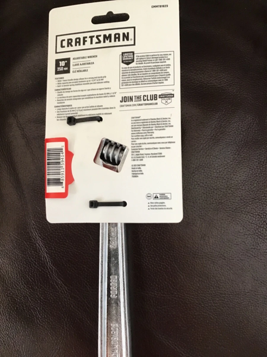 Craftsman 10 inch adjustable wrench online