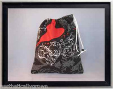 Gymnastics Leotard Grip Bags / Red Heart Tattoo Gymnasts Birthday Goody Bag