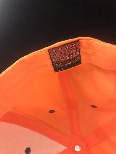 Quad Cities Mallards orange verstellbare Logo-Kappe Mütze Team Zerstörer Kopfbedeckung - Bild 3 von 4