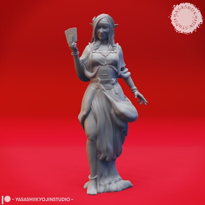 Vampir Wahrsagerin Miniatur Seherin Figur für TTRPGs wie D&D 5e Pathfinder