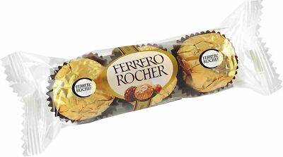 Ferrero Rocher - 3 Pieces Per Pack - 37.5g - Pack of 8