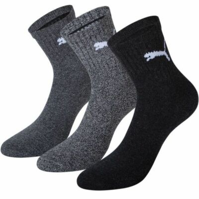 PUMA, Short Crew, Frotteesohle, grey, 39-42+ 46, 3,6,9,12 Paar 