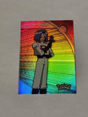 Topps Pokemon TV Animation Series 2 Heroes & Villains - James - Rainbow Foil