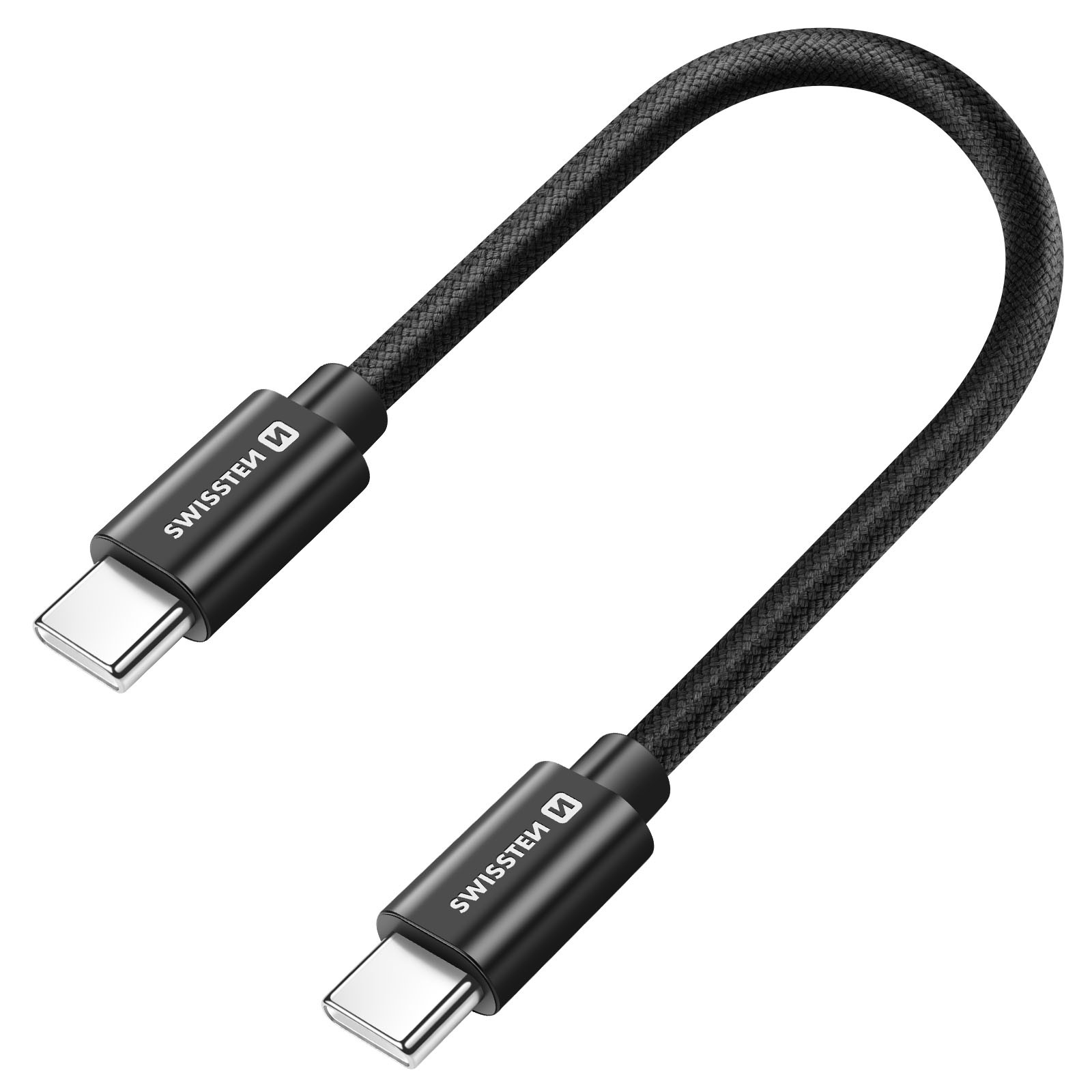 Mini Câble USB-C 20cm Rigide Idéal pour Recharger en Voiture et sur Bureau
