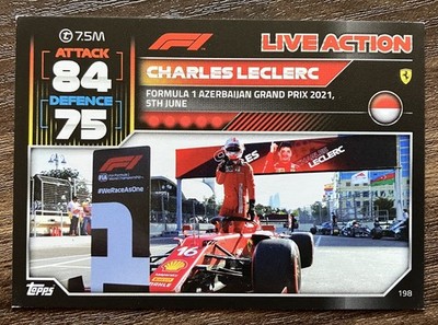 Charles Leclerc #198 Ferrari - 2022 Topps Turbo Attax Formula 1 F1 Card