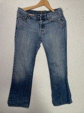 7 For All Mankind Jeans Womens 29 Boot Cut Dojo Wash Denim Stretch Made In USA