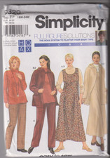 9320 SIMPLICITY - JUMPER JACKET PANTS Knit TOP - Sz 18/20/22/24W