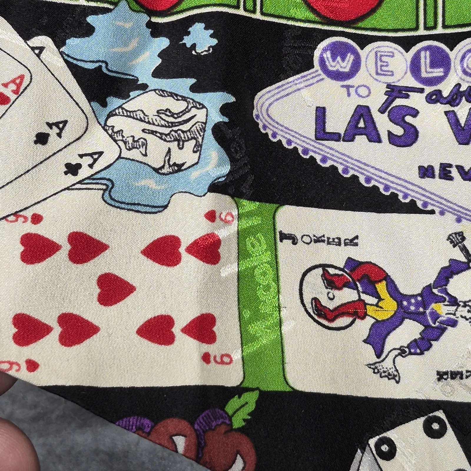 Vintage Nicole Miller Vest Mens Medium Multicolor Silk Las Vegas 1994 Casino - product detail image 5