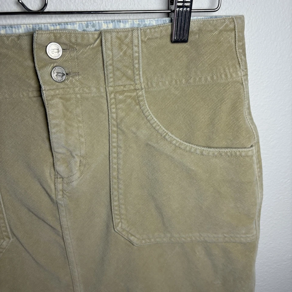 Minifalda lápiz Horny Toad para mujer de pana caqui talla 2 - Buen estado Foto 3 de 4