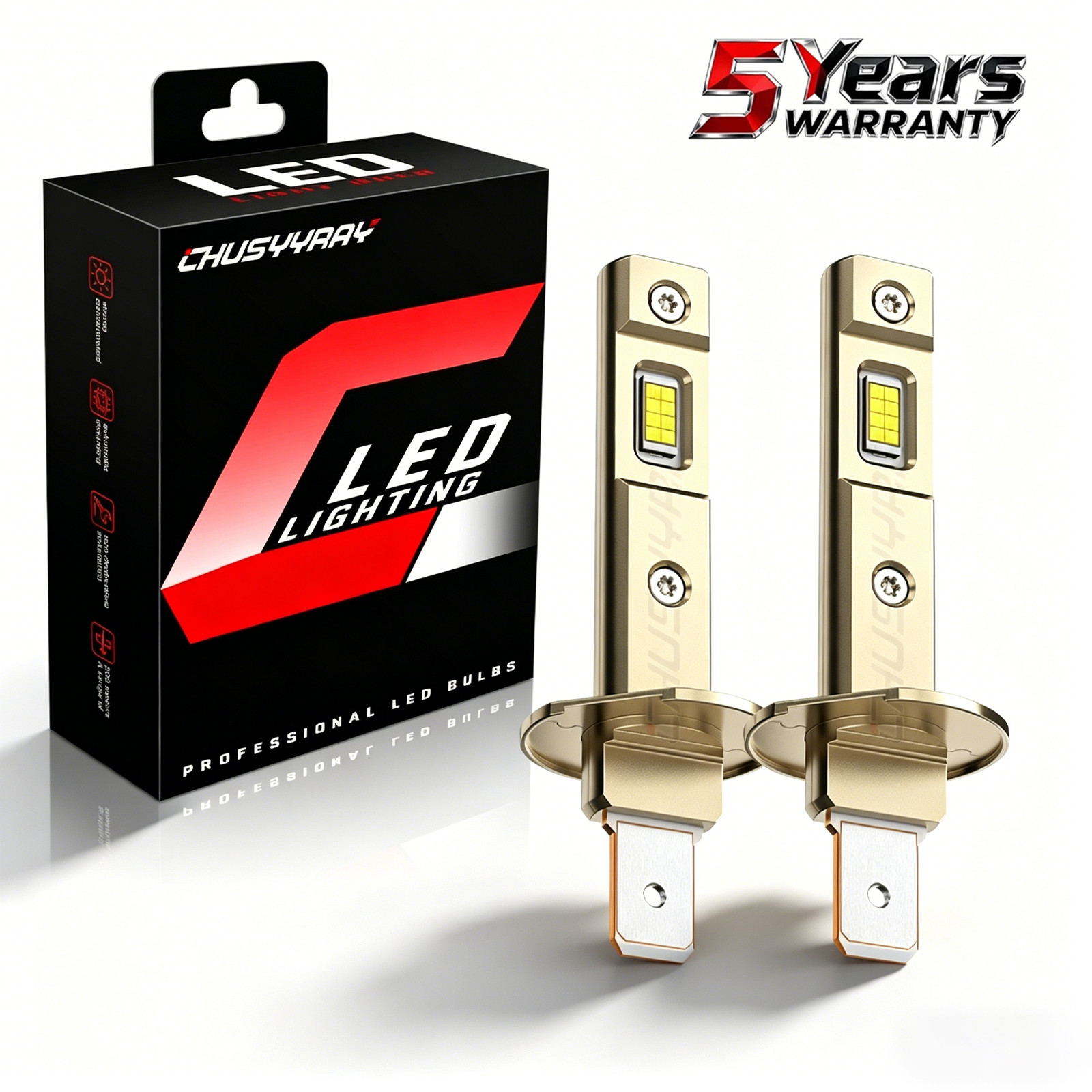 For Vauxhall Astra 2016-2023 H1 LED Xenon White 6000k High Beam Headlight Bulbs