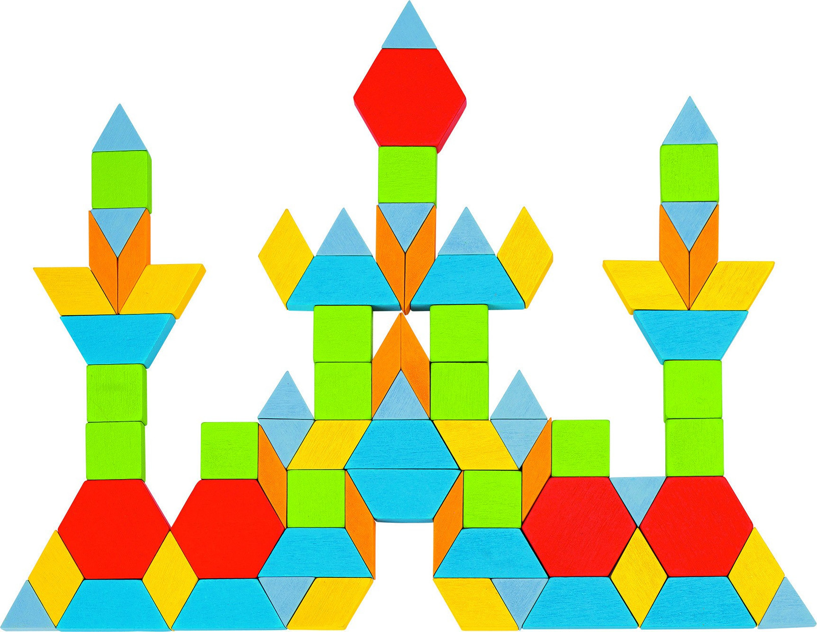 Mosaïques géométriques en bois jeu de construction Montessori et puzzle créatif 250 pièces