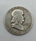 1951 S 90% Silver Franklin Half Dollar