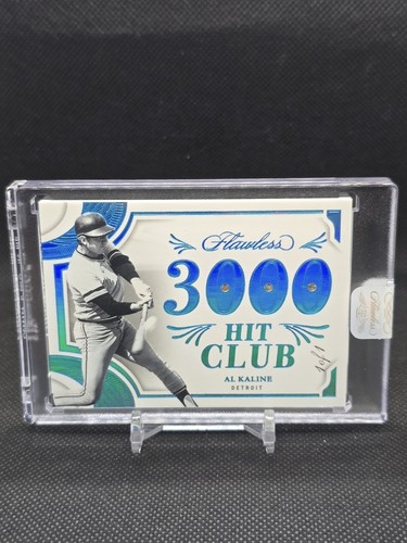 Al Kaline 1/1 Flawless 3000 Hit Club Real Diamond Detroit Tigers — One of One