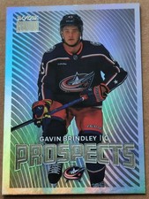 2024-25 Metal Universe #PP-22 Gavin Brindley Premium Prospects Blue Jackets 