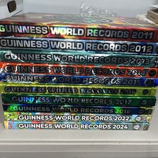 Guinness Book of World Records Lot (10 Books) 2011 To 2018, 2022 And 2024. EUC