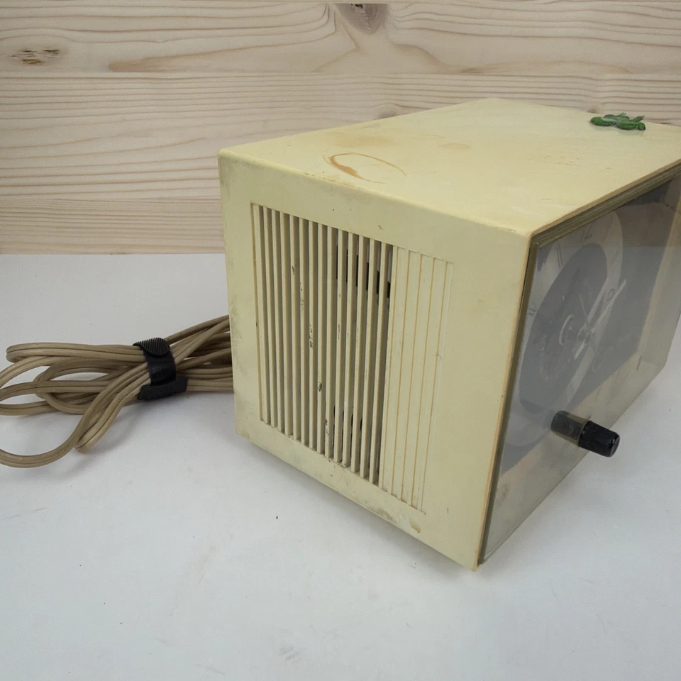 VTG MCM Mid-Century General Electric GE AM Radio Alarm Clock Model C1400A READ - Image 4 of 4