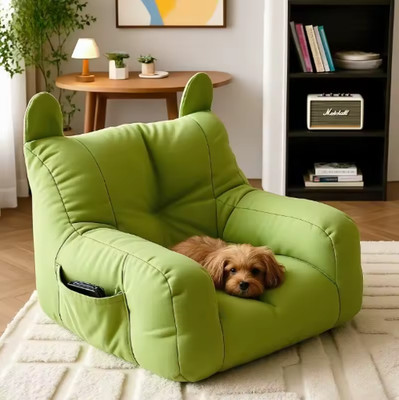 Ein abnehmbares und waschbares Schlafsofa für Hunde und Katzen mit Cartoon-Motiv