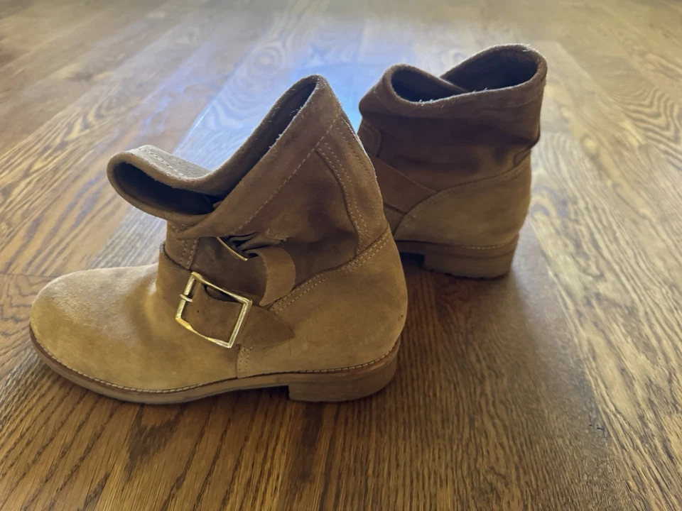 Botín para mujer Jimmy Choo talla 38,5 cuero gamuza tostado excelente sin caja Foto 3 de 4