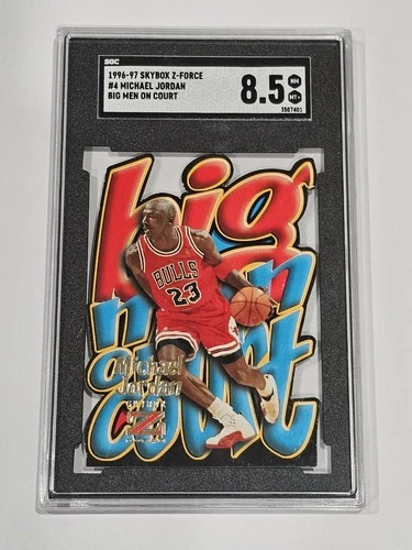 1996-97 Skybox Z-Force Big Man On Court - Michael Jordan #4 BGS 8.5